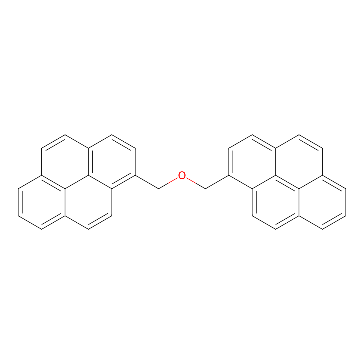 Di-(1-pyrenylmethyl)ether molecular structure, CAS 74833-81-1