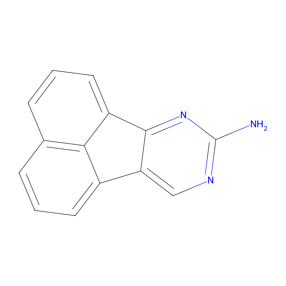 Acenaphtho[1,2-d]pyrimidin-8-amine molecular structure, CAS 74836-66-1