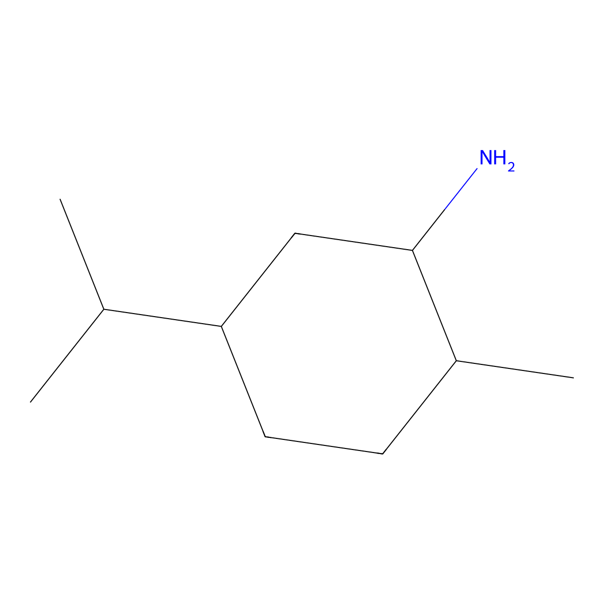 2-Methyl-5-(propan-2-yl)cyclohexan-1-amine molecular structure, CAS 74837-94-8