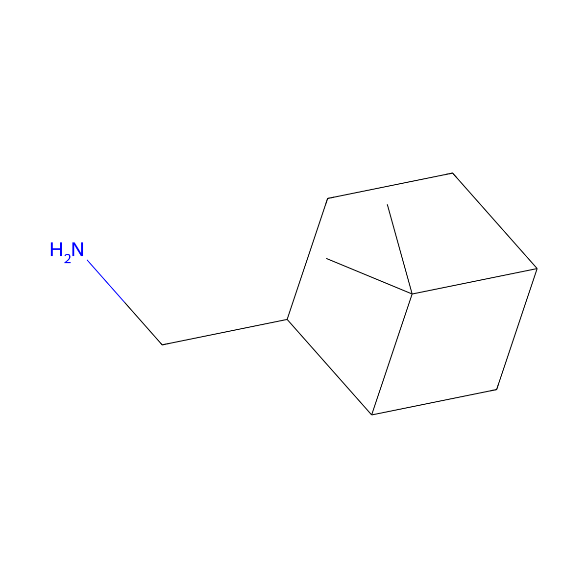 [(6,6-Dimethylbicyclo[3.1.1]hept-2-yl)methyl]amine molecular structure, CAS 74837-99-3