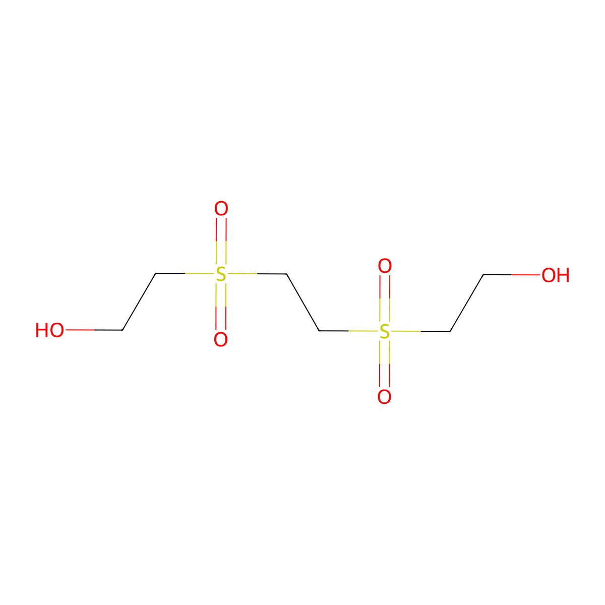 2,2'-(Ethane-1,2-diyldisulfonyl)diethanol molecular structure, CAS 7484-34-6