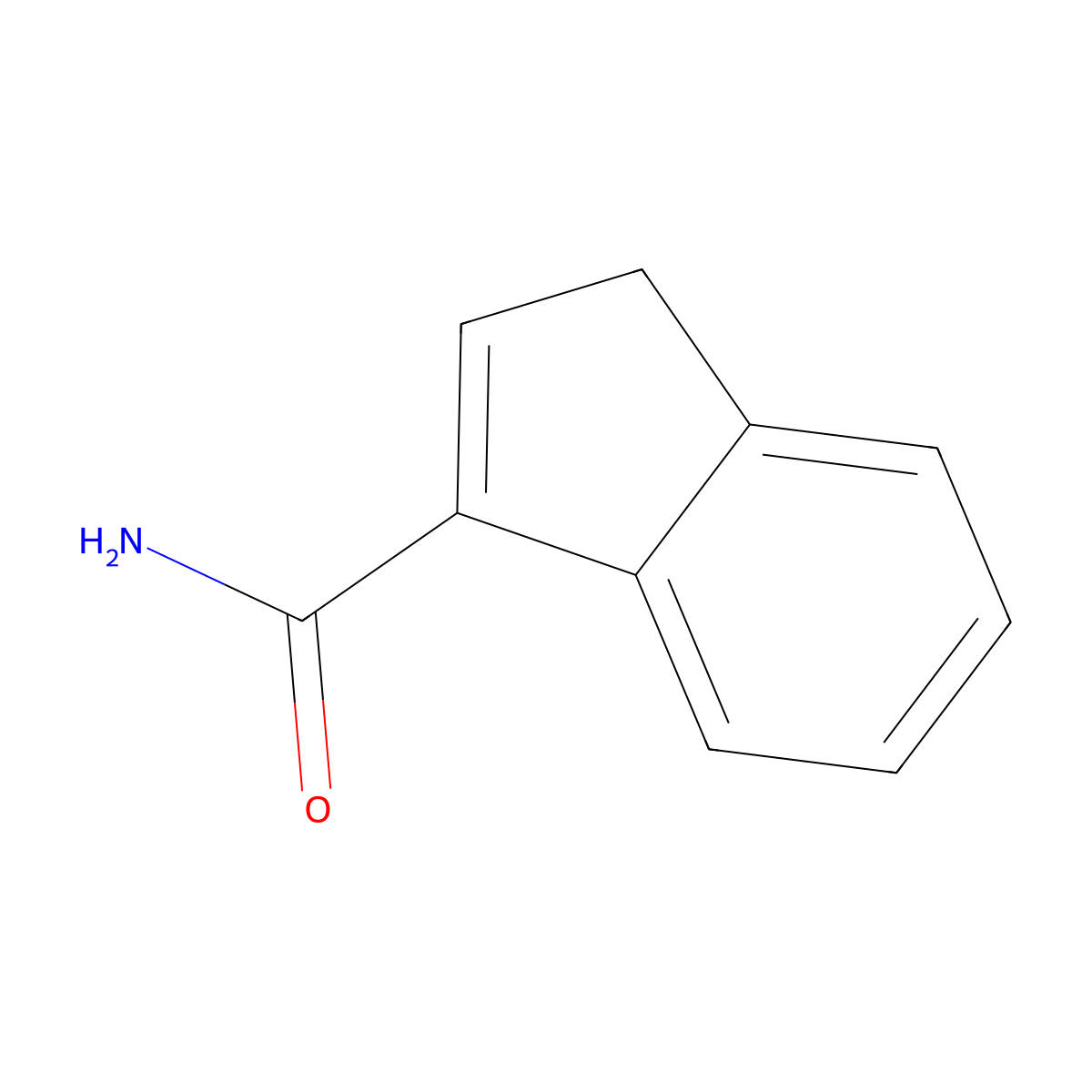 1H-indene-3-carboxamide molecular structure, CAS 74844-01-2