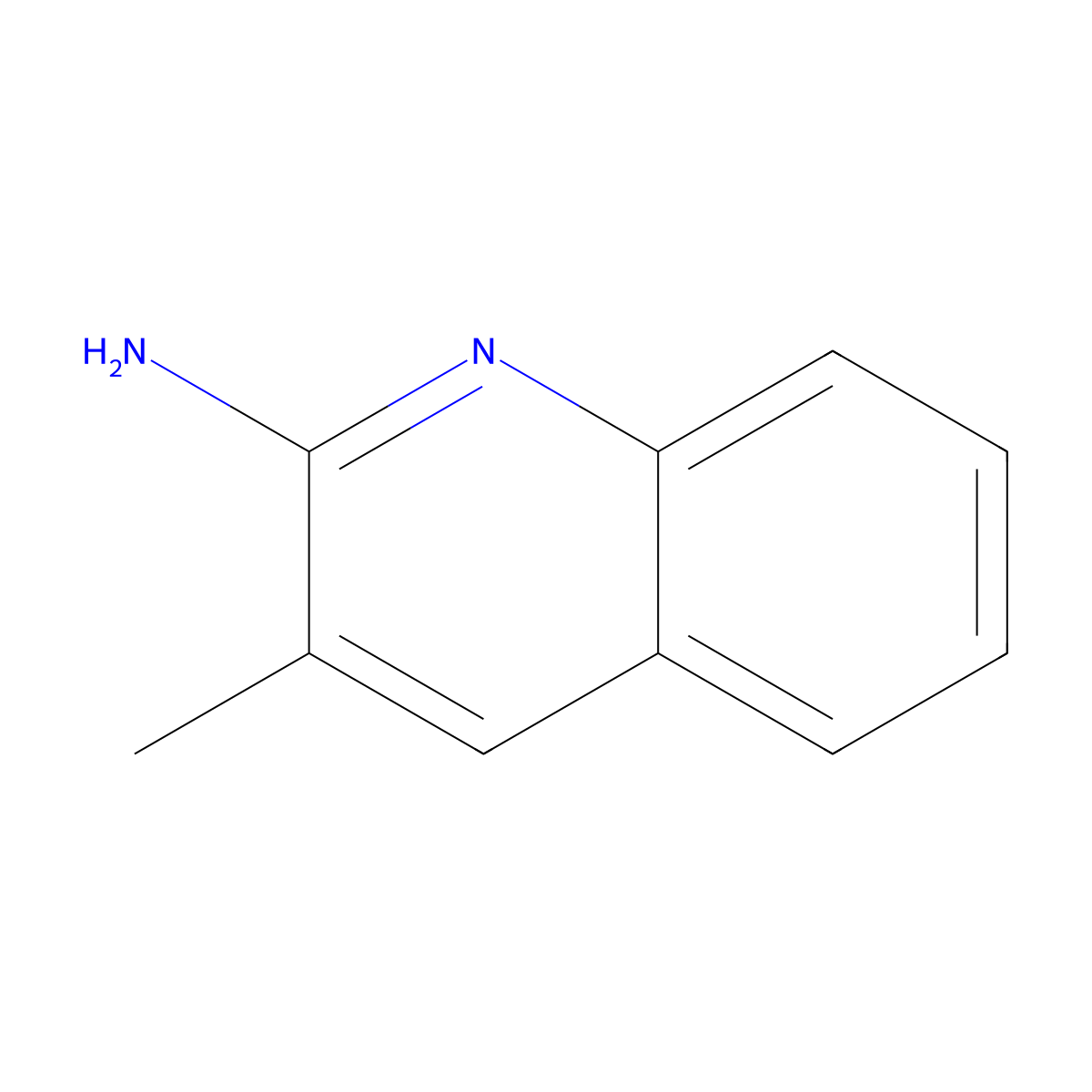 2-Amino-3-methylquinoline molecular structure, CAS 74844-99-8