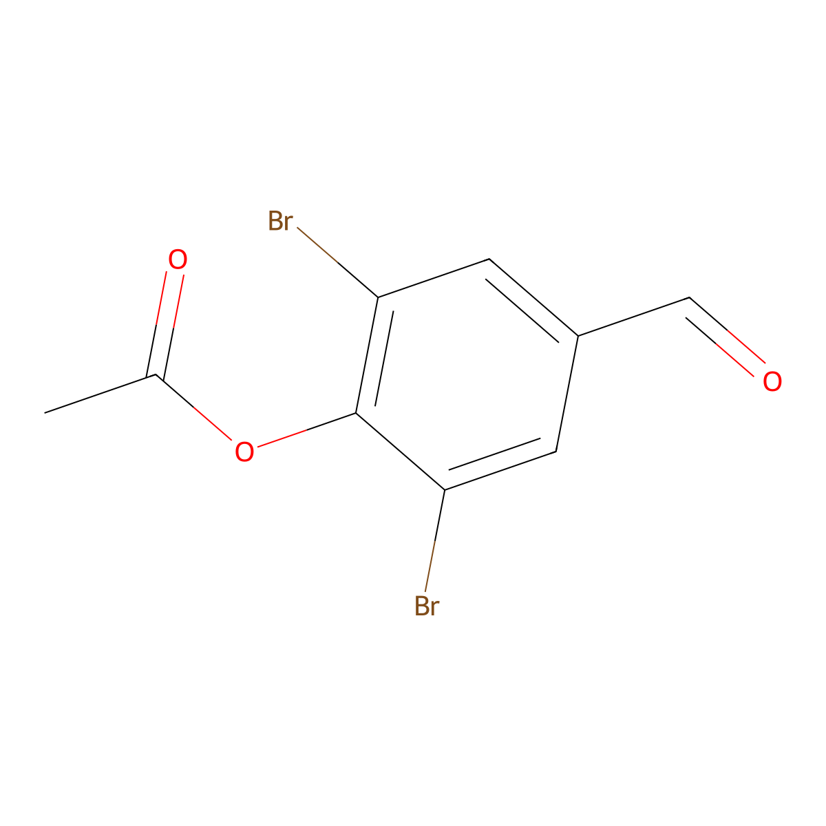 2,6-Dibromo-4-formylphenyl acetate molecular structure, CAS 74849-10-8