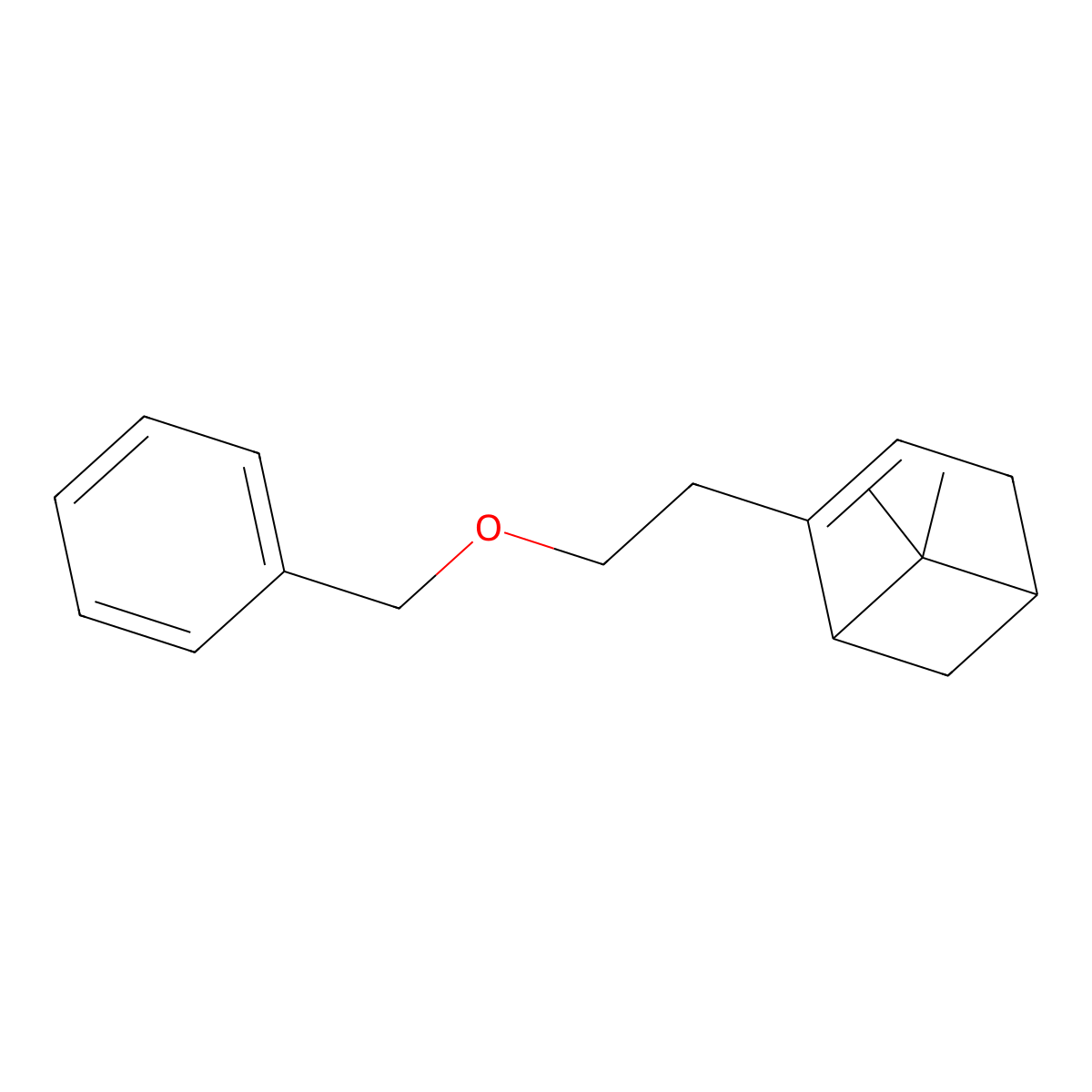 7,7-Dimethyl-4-(2-phenylmethoxyethyl)bicyclo(3.1.1)hept-3-ene molecular structure, CAS 74851-17-5