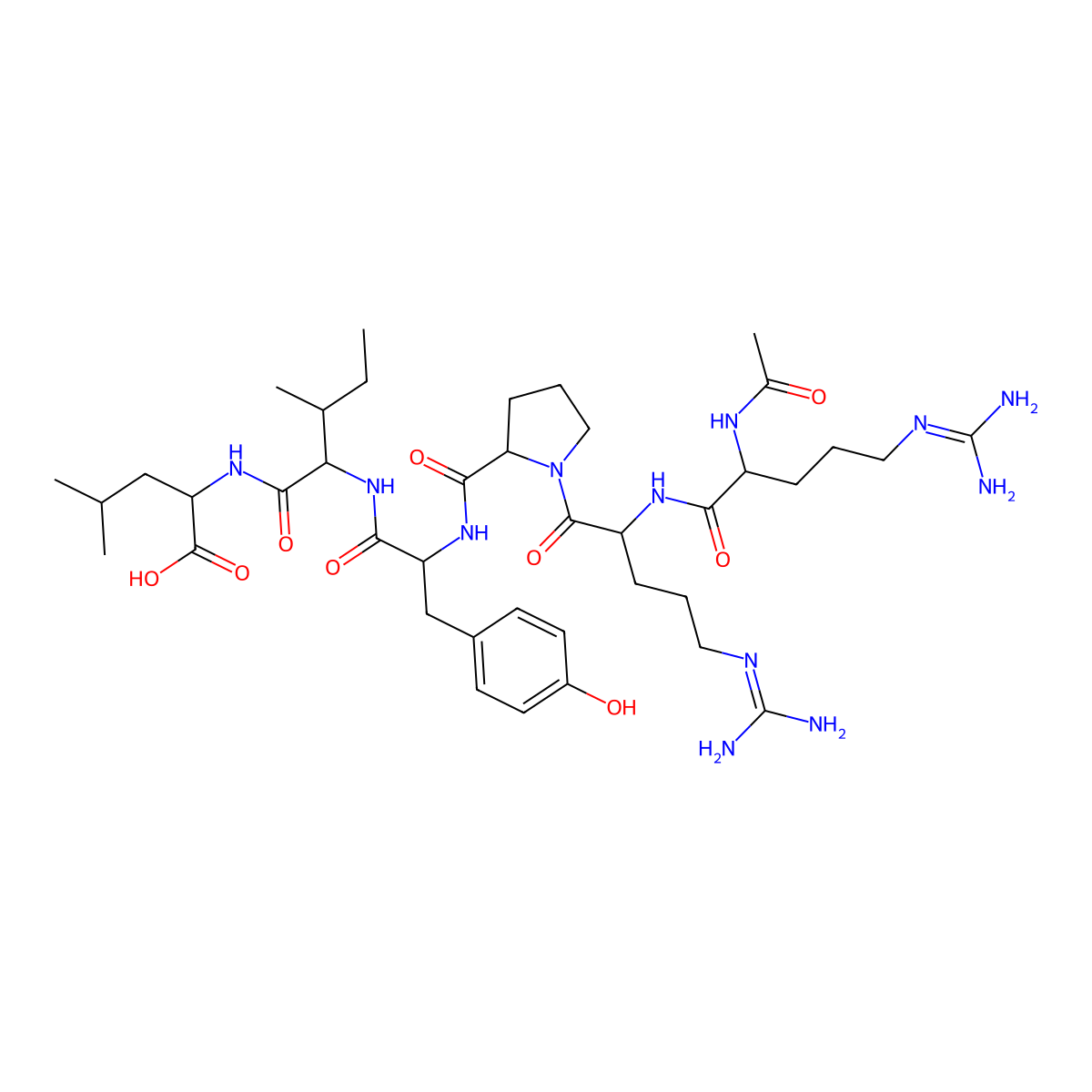 Acetylneurotensin (8-13) molecular structure, CAS 74853-69-3