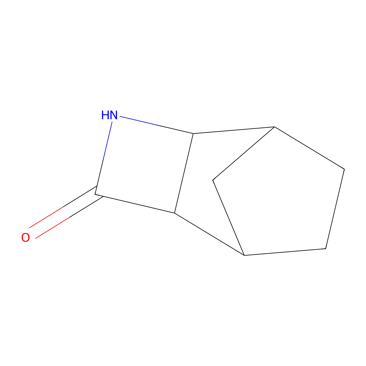 3-Azatricyclo[4.2.1.0^{2,5}]nonan-4-one molecular structure, CAS 7486-95-5