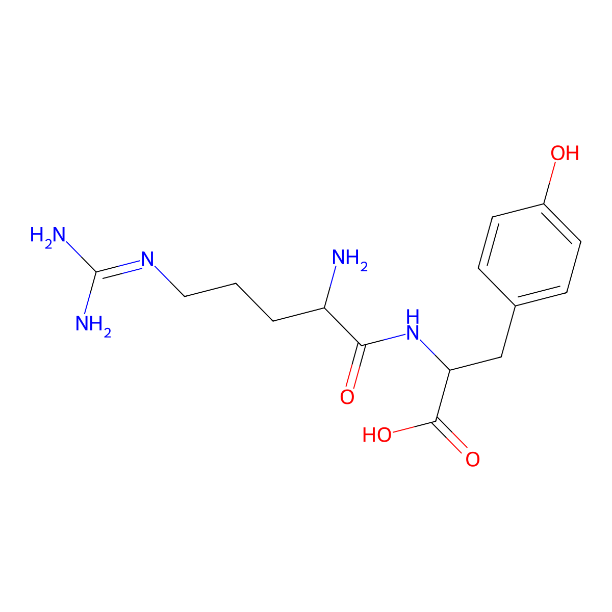 Arg-Tyr molecular structure, CAS 74863-12-0