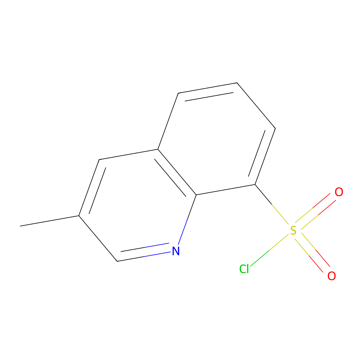 3-methylquinoline-8-sulfonyl Chloride molecular structure, CAS 74863-82-4