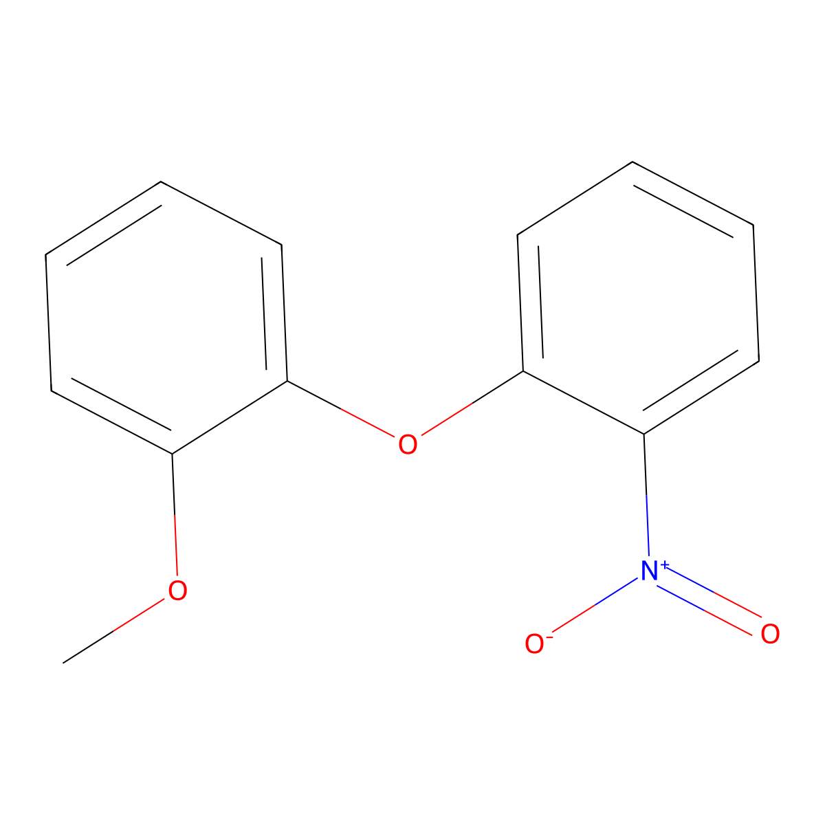 1-(2-Methoxyphenoxy)-2-nitrobenzene molecular structure, CAS 74865-12-6
