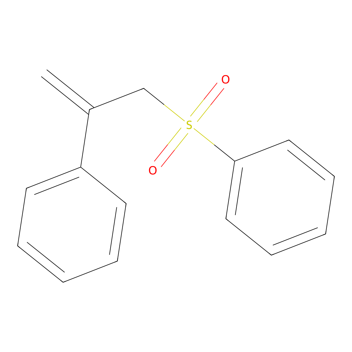 ((2-Phenylallyl)sulfonyl)benzene molecular structure, CAS 74866-37-8