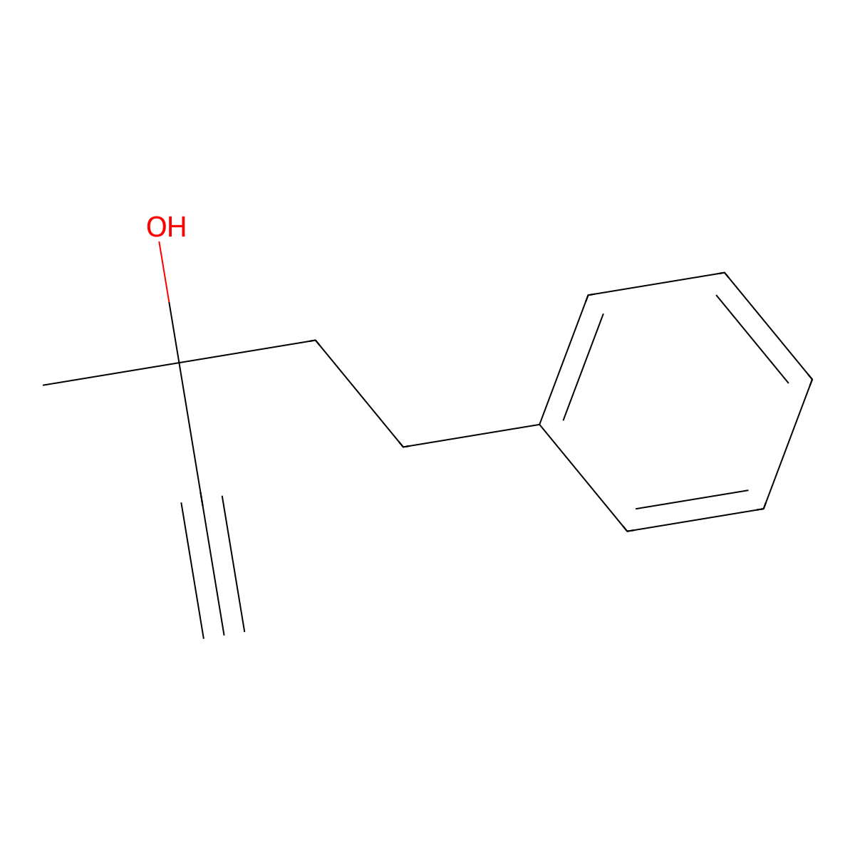 3-Methyl-5-phenylpent-1-yn-3-ol molecular structure, CAS 74866-74-3