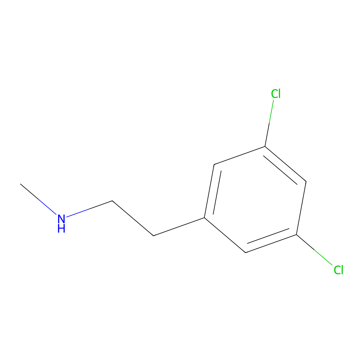 [2-(3,5-Dichlorophenyl)ethyl](methyl)amine molecular structure, CAS 748710-78-3