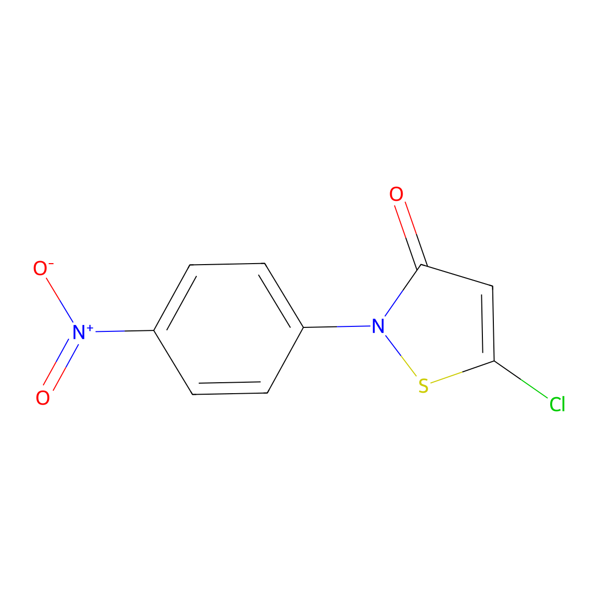 5-Chloro-2-(4-nitrophenyl)-3(2H)-isothiazolone molecular structure, CAS 748777-47-1