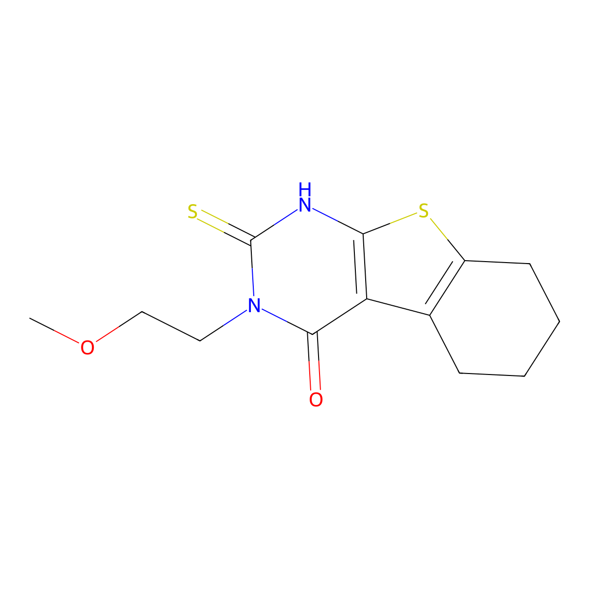 4-(2-Methoxyethyl)-5-sulfanyl-8-thia-4,6-diazatricyclo[7.4.0.0,2,7]trideca-1(9),2(7),5-trien-3-one molecular structure, CAS 748777-74-4