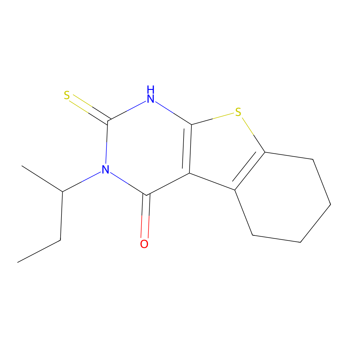 4-(Butan-2-yl)-5-sulfanyl-8-thia-4,6-diazatricyclo[7.4.0.0,2,7]trideca-1(9),2(7),5-trien-3-one molecular structure, CAS 748777-81-3