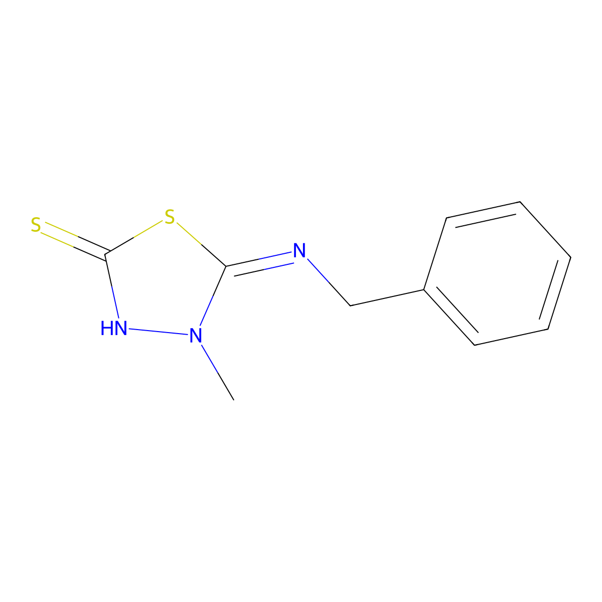 5-(Benzylimino)-4-methyl-4,5-dihydro-1,3,4-thiadiazole-2-thiol molecular structure, CAS 748778-11-2