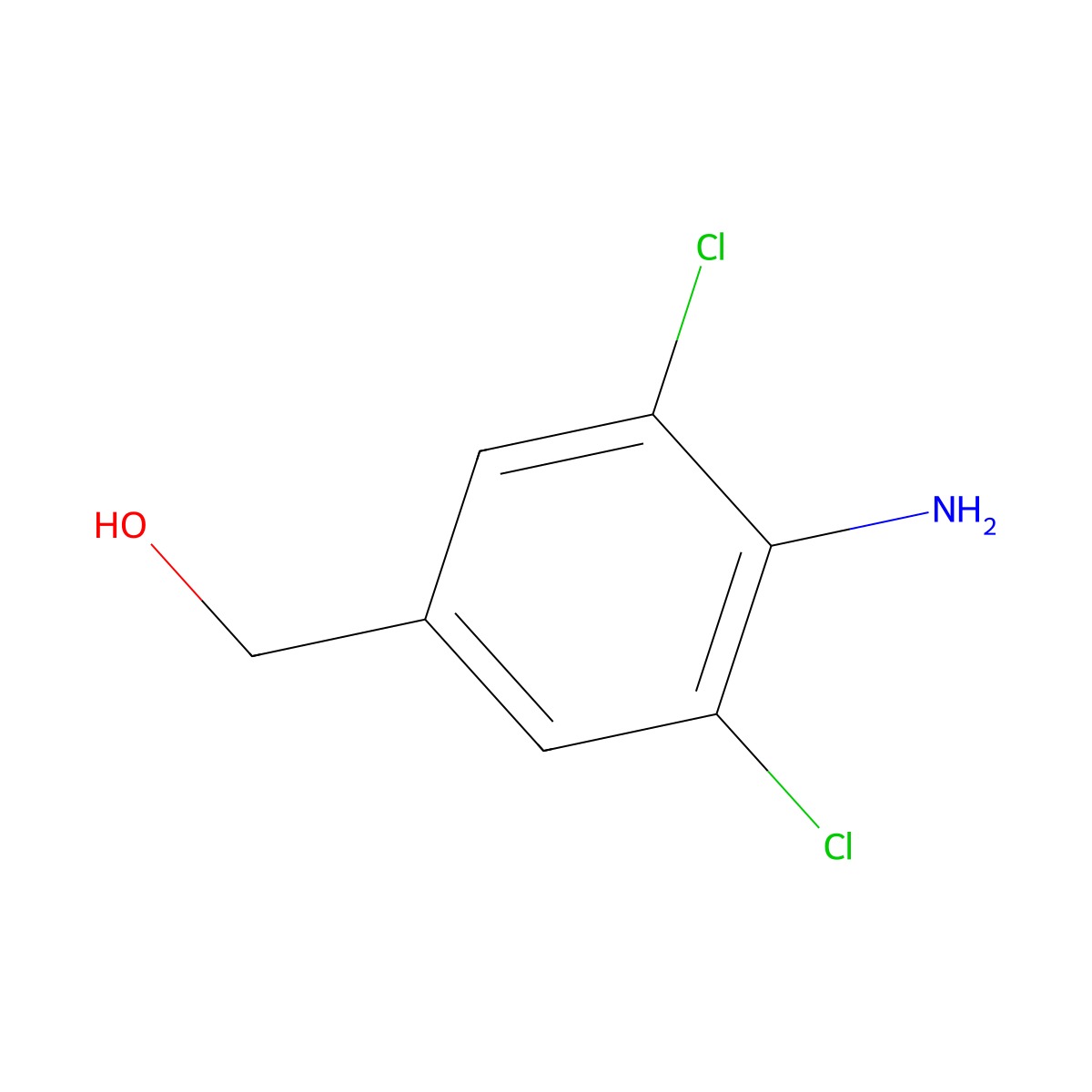 (4-Amino-3,5-dichlorophenyl)methanol molecular structure, CAS 74878-32-3