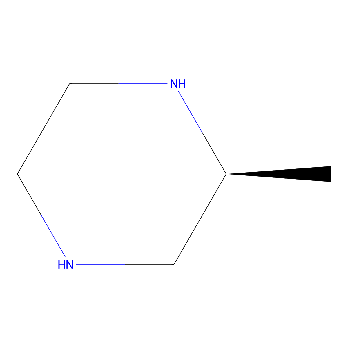 2-Methylpiperazine, (S)- molecular structure, CAS 74879-18-8