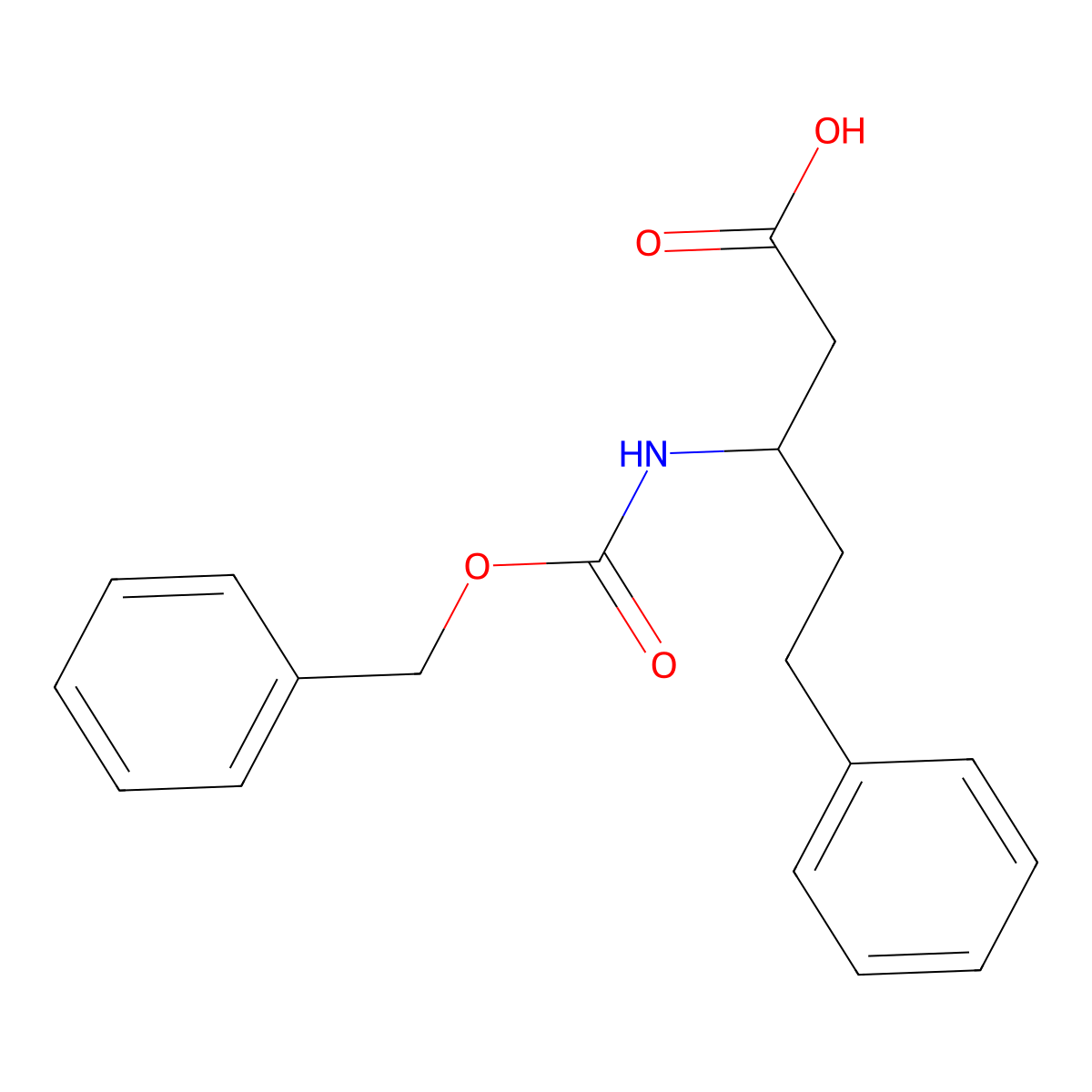(3S)-3-{[(benzyloxy)carbonyl]amino}-5-phenylpentanoic acid molecular structure, CAS 748793-71-7