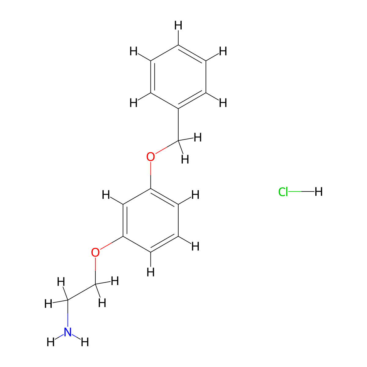 2-(3-(Benzyloxy)phenoxy)ethanamine hydrochloride molecular structure, CAS 748798-76-7