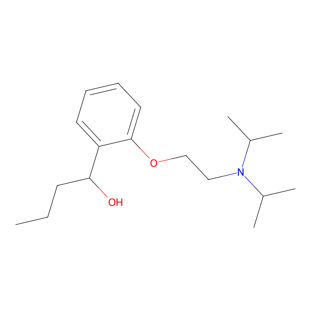 Ketocainol molecular structure, CAS 7488-92-8