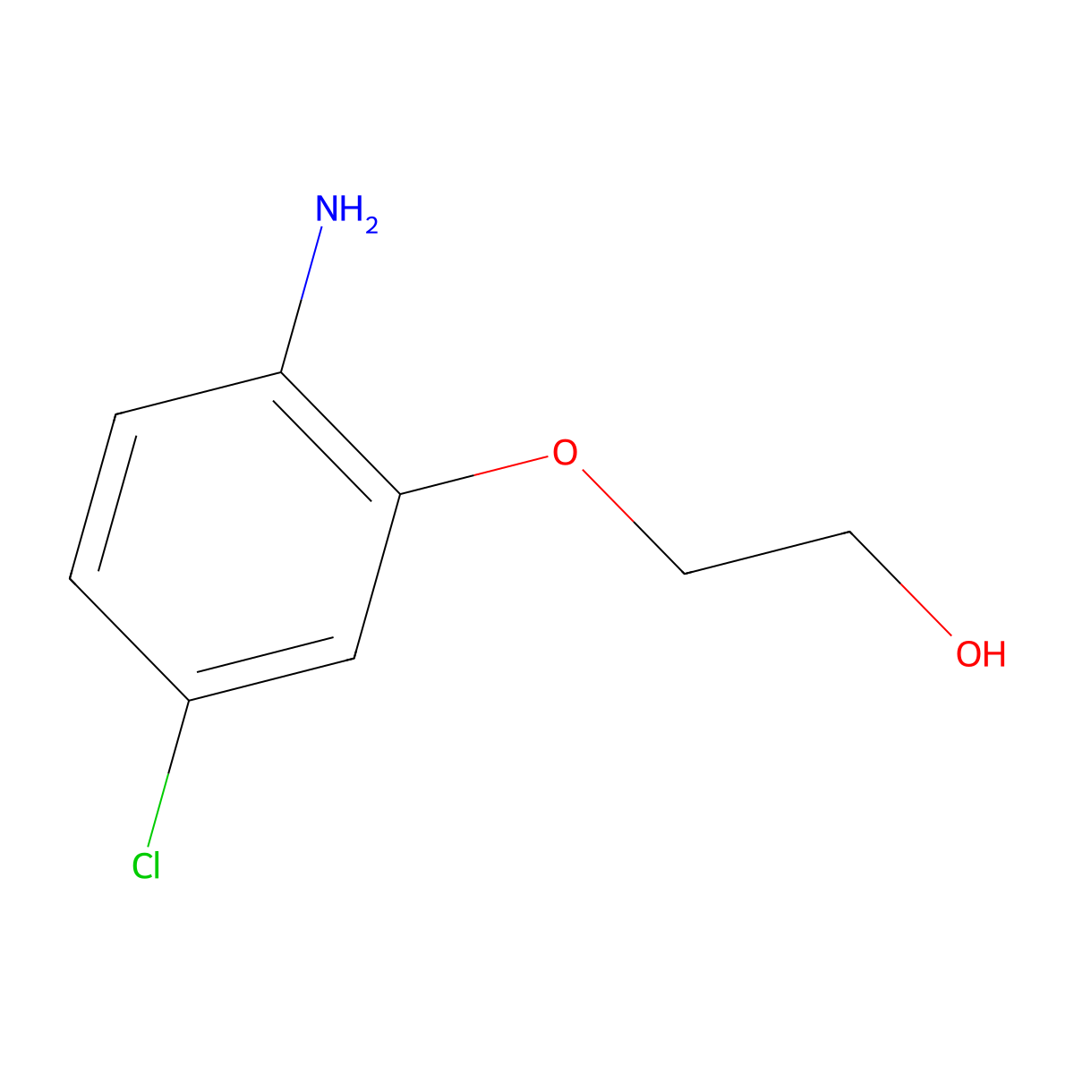 2-(2-Amino-5-chlorophenoxy)ethan-1-ol molecular structure, CAS 748806-08-8