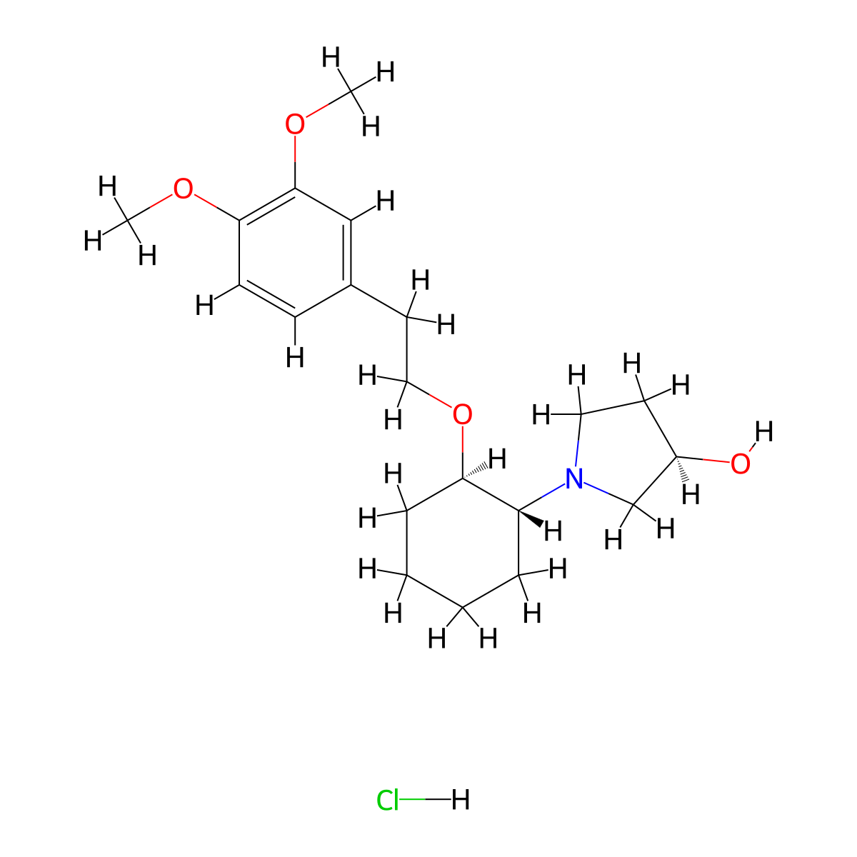 Vernakalant Hydrochloride molecular structure, CAS 748810-28-8