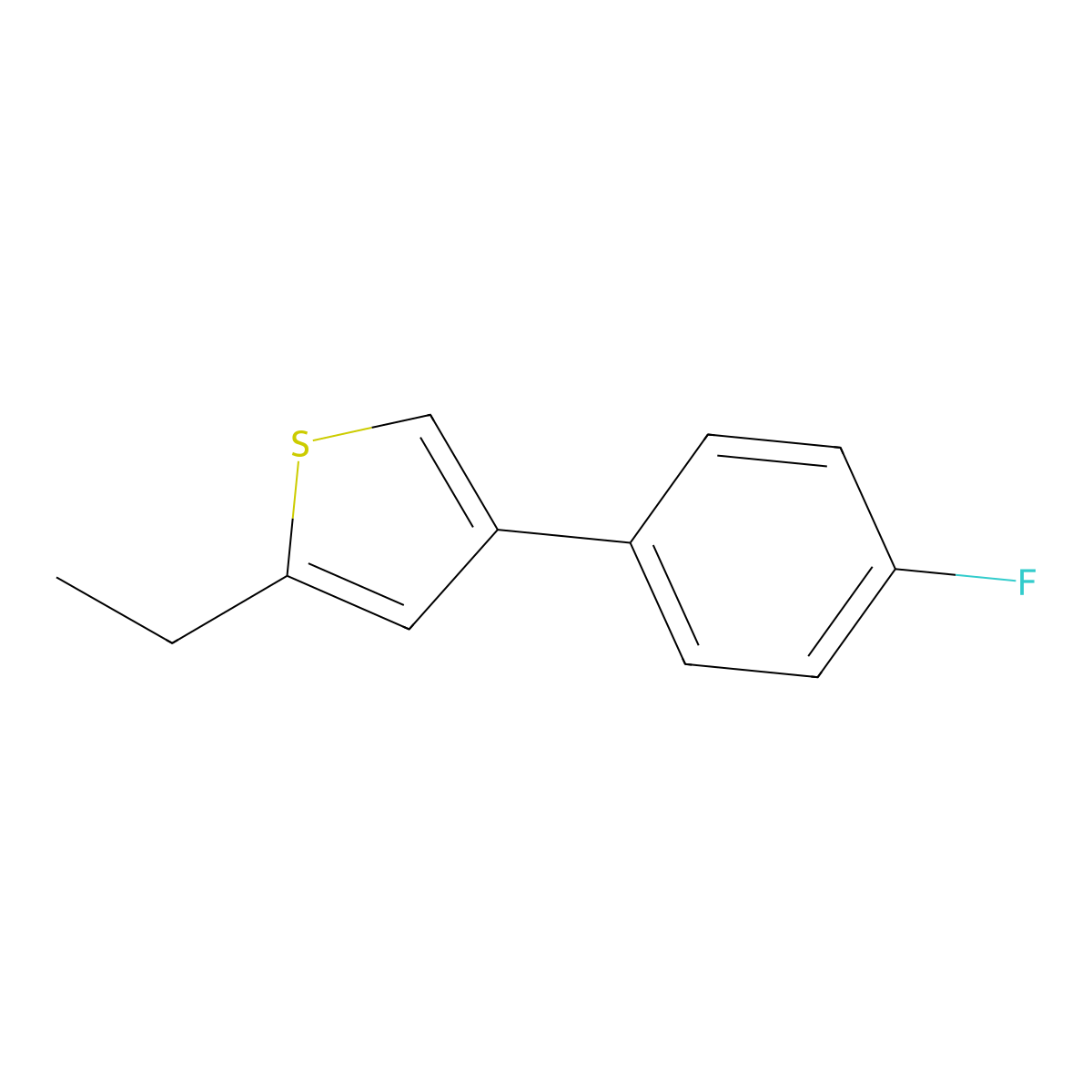 Thiophene, 2-ethyl-4-(4-fluorophenyl)-(9CI) molecular structure, CAS 748817-89-2
