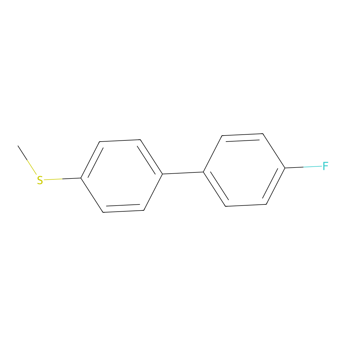 (4'-Fluorobiphenyl-4-yl)(methyl)sulfane molecular structure, CAS 748817-98-3