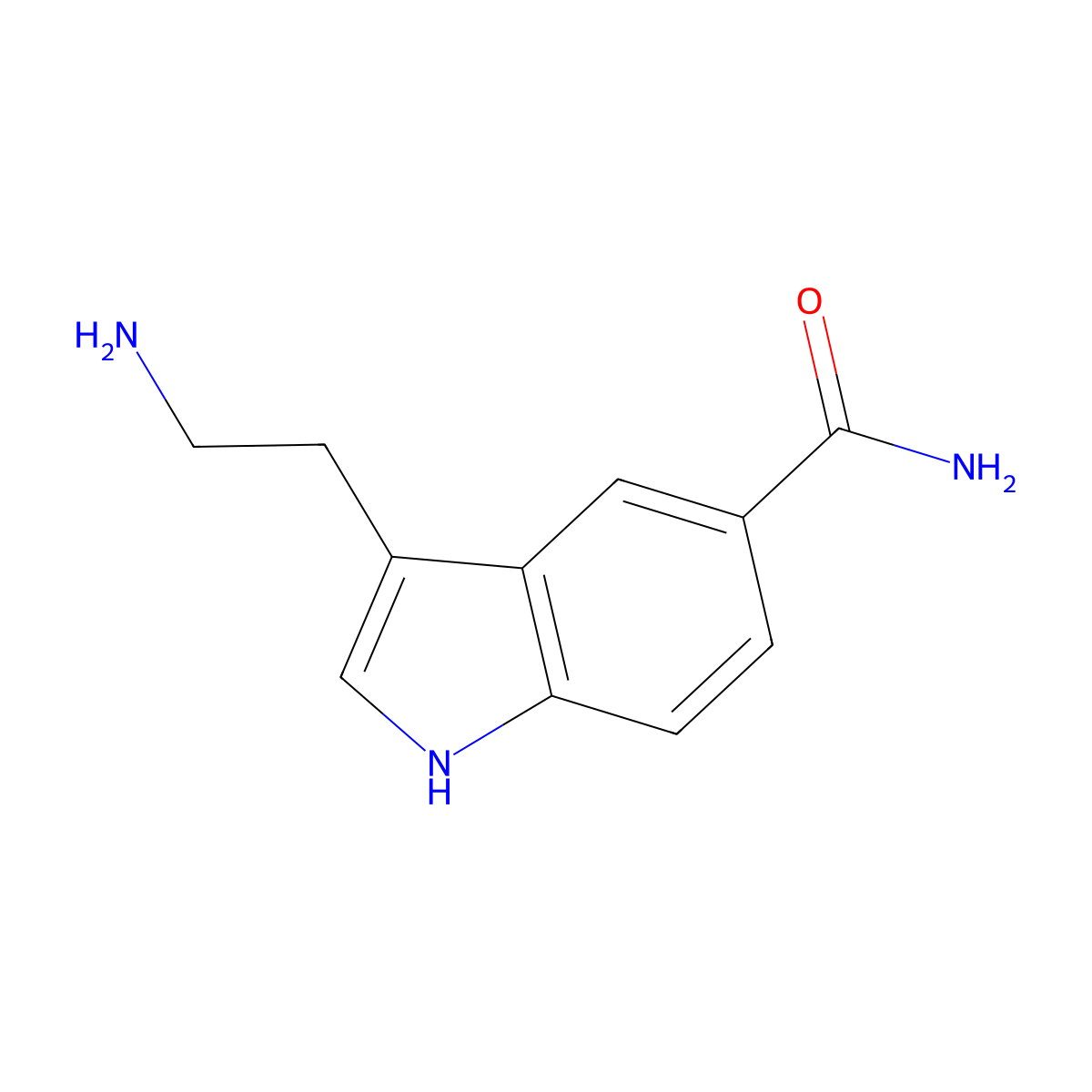 5-Carboxamidotryptamine molecular structure, CAS 74885-09-9