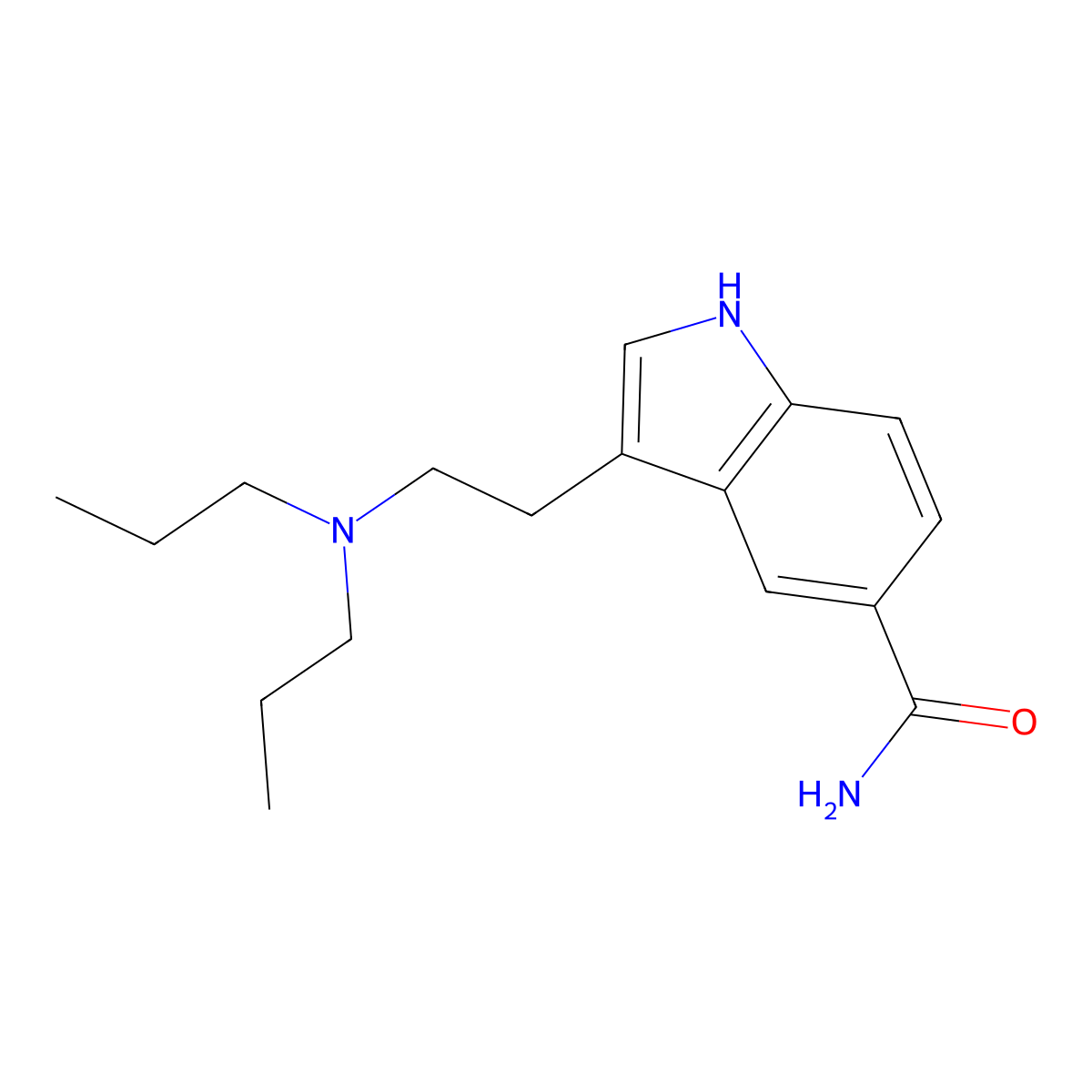N,N-Dipropylcarboxamidotryptamine molecular structure, CAS 74885-25-9