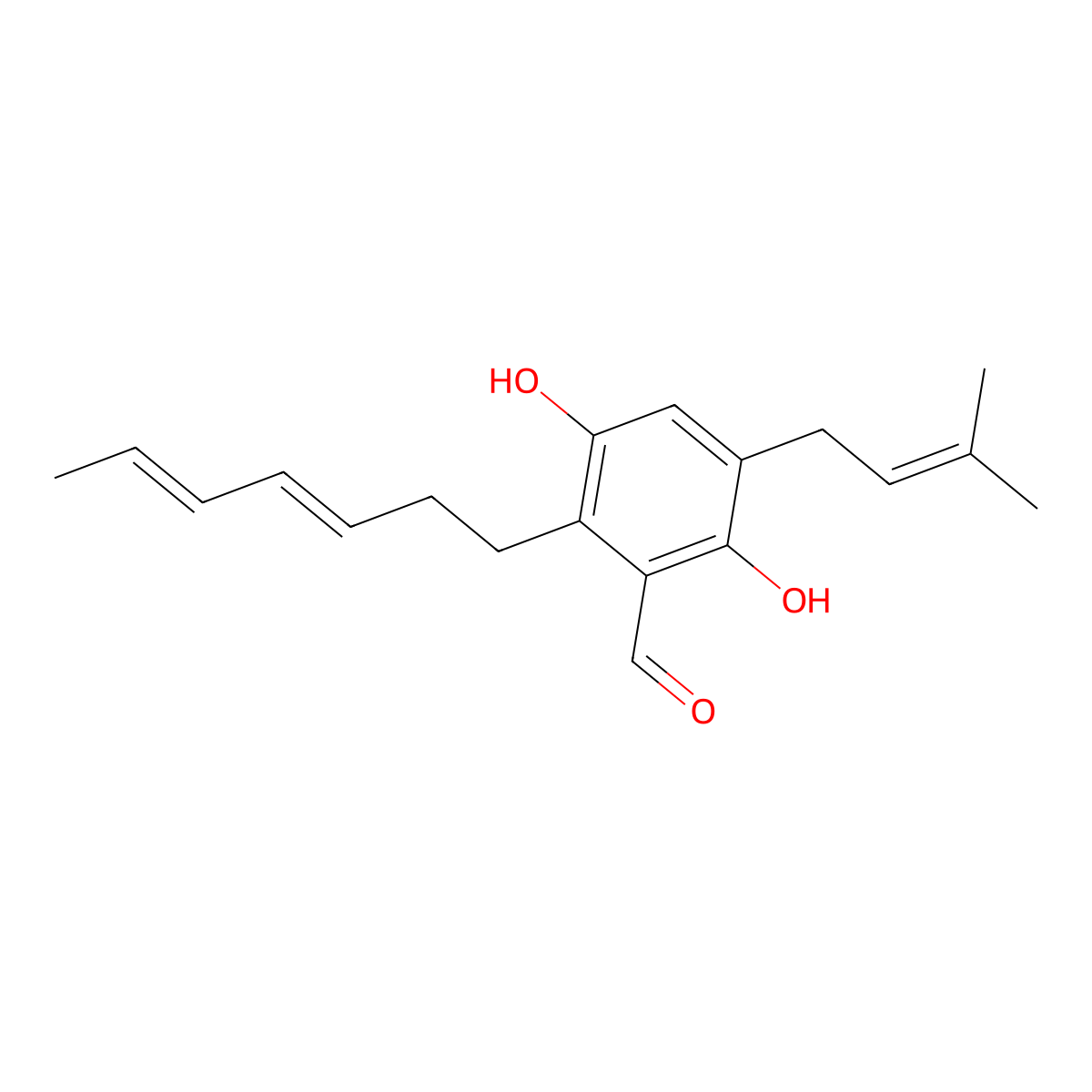 Isodihydroauroglaucin molecular structure, CAS 74886-31-0