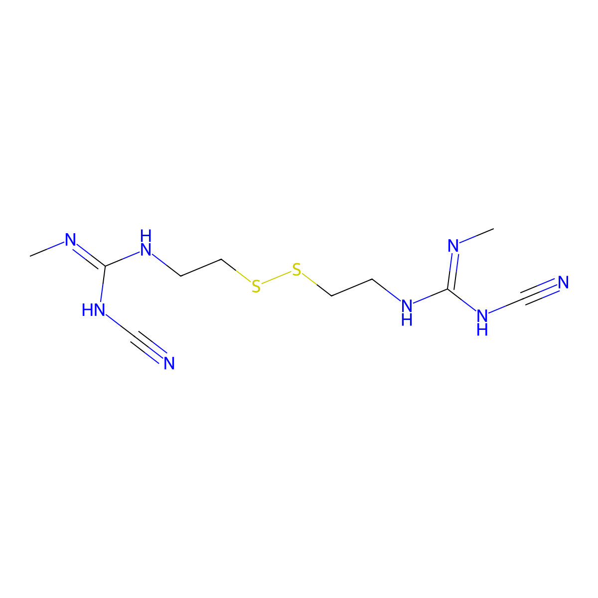 Cimetidine EP Impurity H molecular structure, CAS 74886-59-2