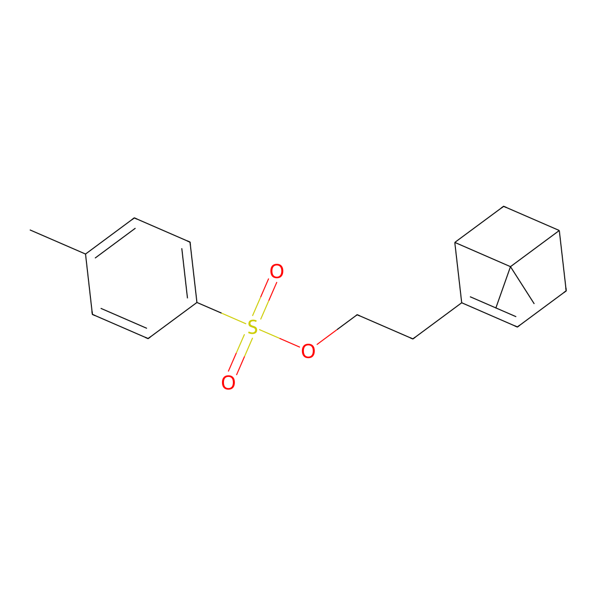 2-(6,6-Dimethyl-2-bicyclo[3.1.1]hept-2-enyl)ethyl 4-methylbenzenesulfonate molecular structure, CAS 74892-00-5