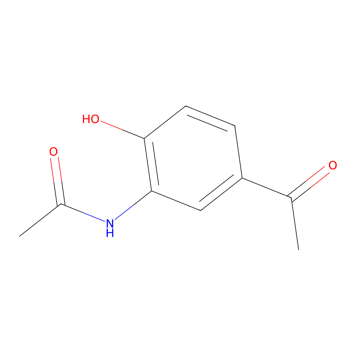 n-(5-Acetyl-2-hydroxyphenyl)acetamide molecular structure, CAS 74896-30-3