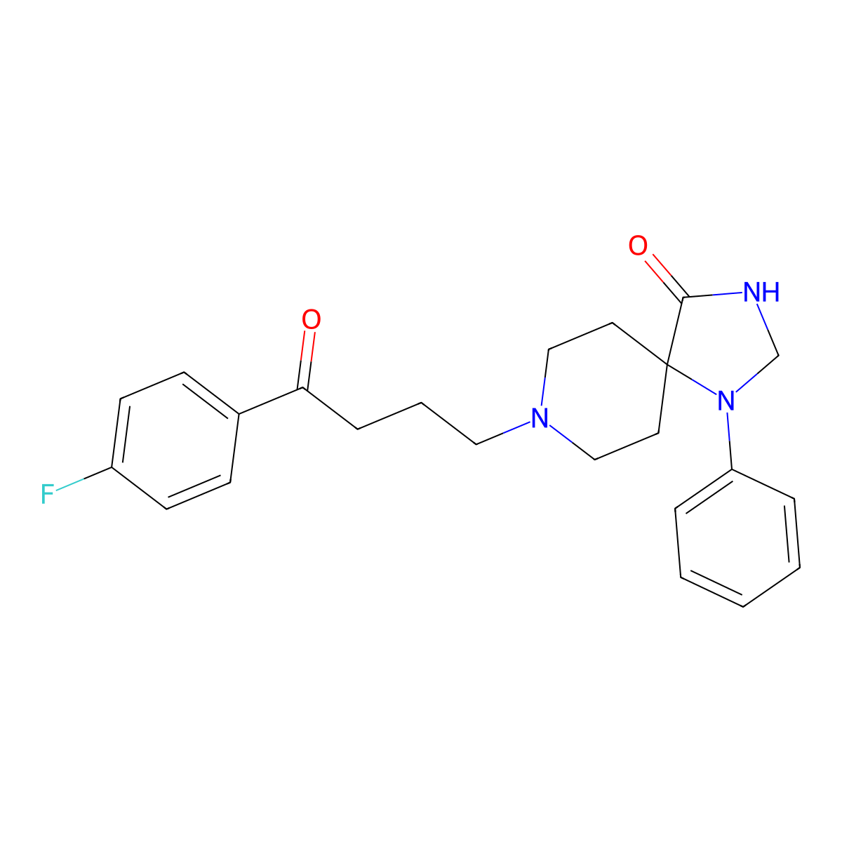 Spiperone molecular structure, CAS 749-02-0