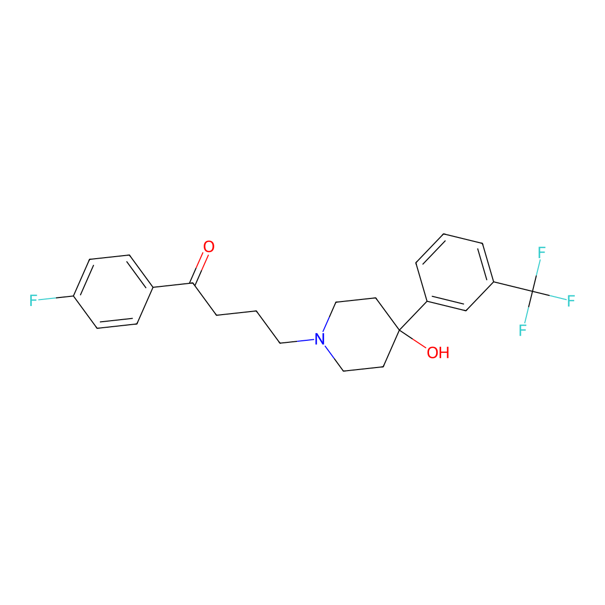 Trifluperidol molecular structure, CAS 749-13-3
