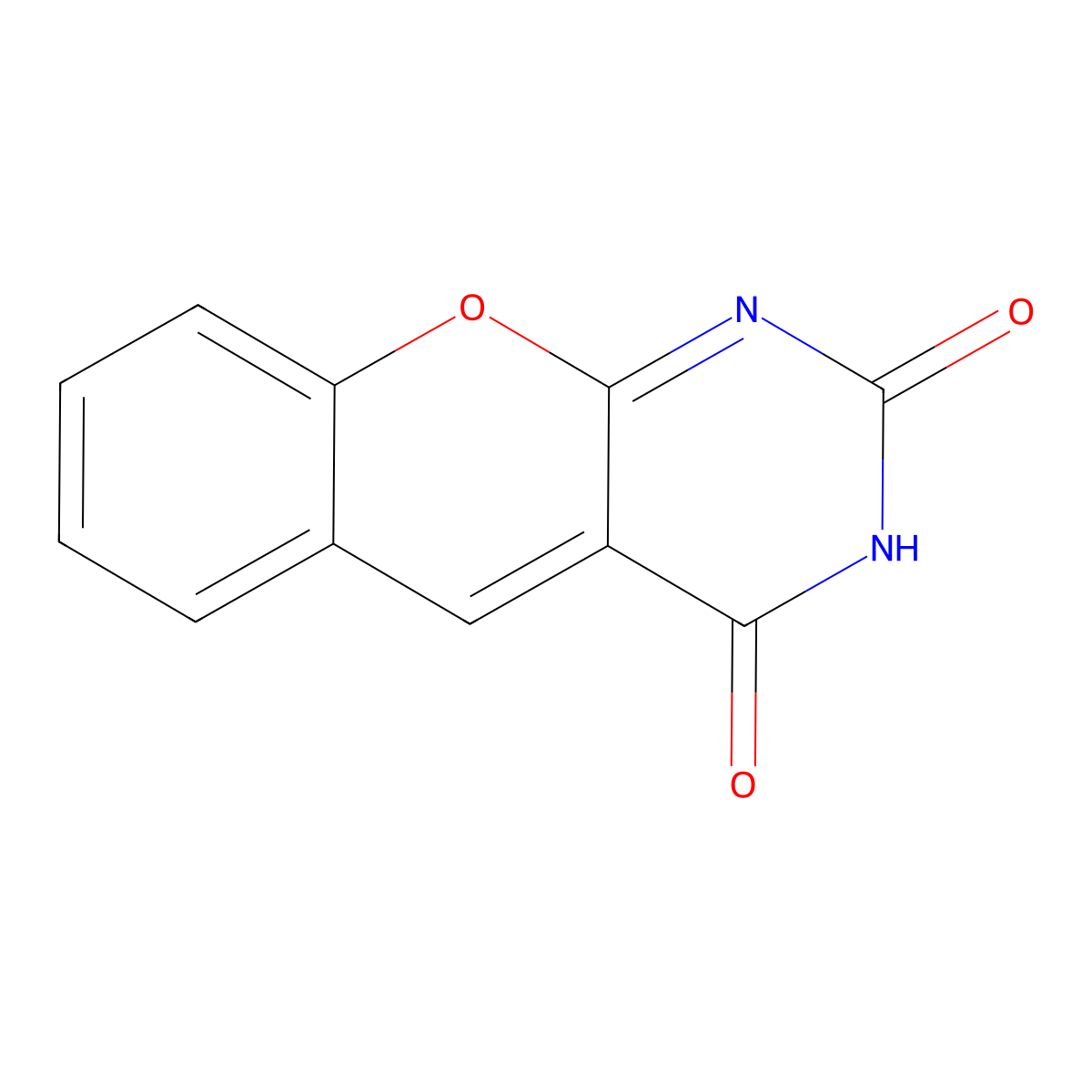 2H-chromeno(2,3-d)pyrimidine-2,4(3H)-dione molecular structure, CAS 74901-20-5
