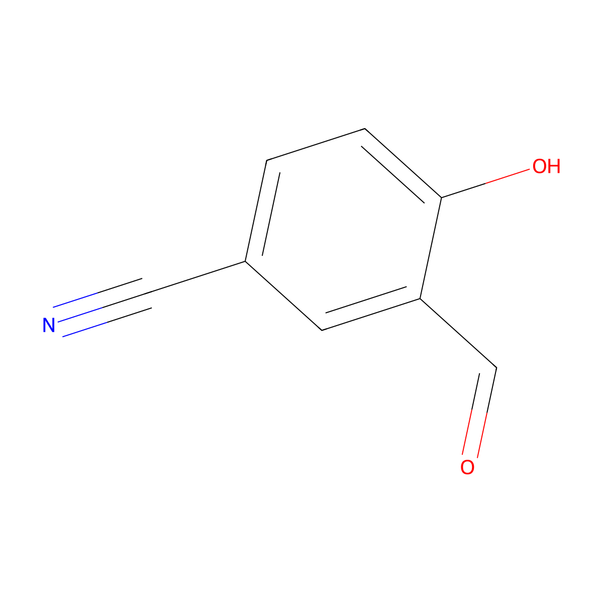 3-Formyl-4-hydroxybenzonitrile molecular structure, CAS 74901-29-4