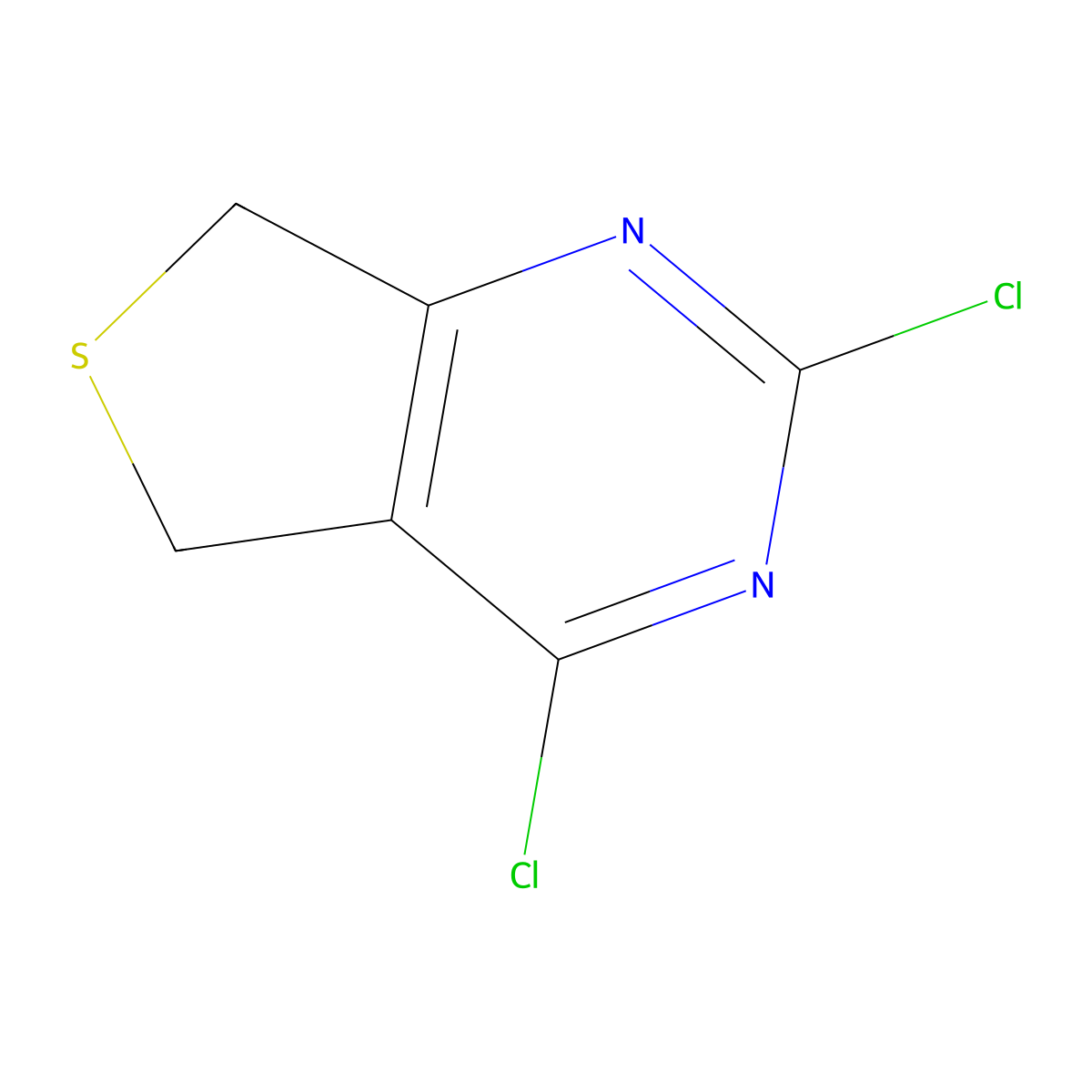 2,4-Dichloro-5,7-dihydrothieno[3,4-d]pyrimidine molecular structure, CAS 74901-71-6