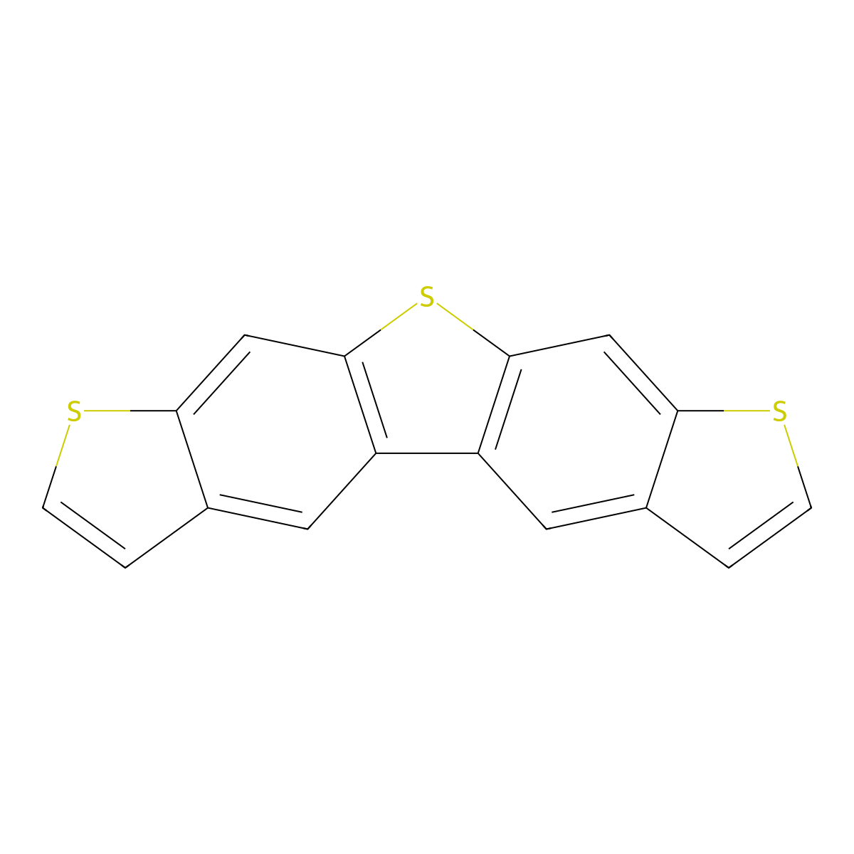 Thieno[3,2-f:4,5-f]bis[1]benzothiophene molecular structure, CAS 74902-84-4