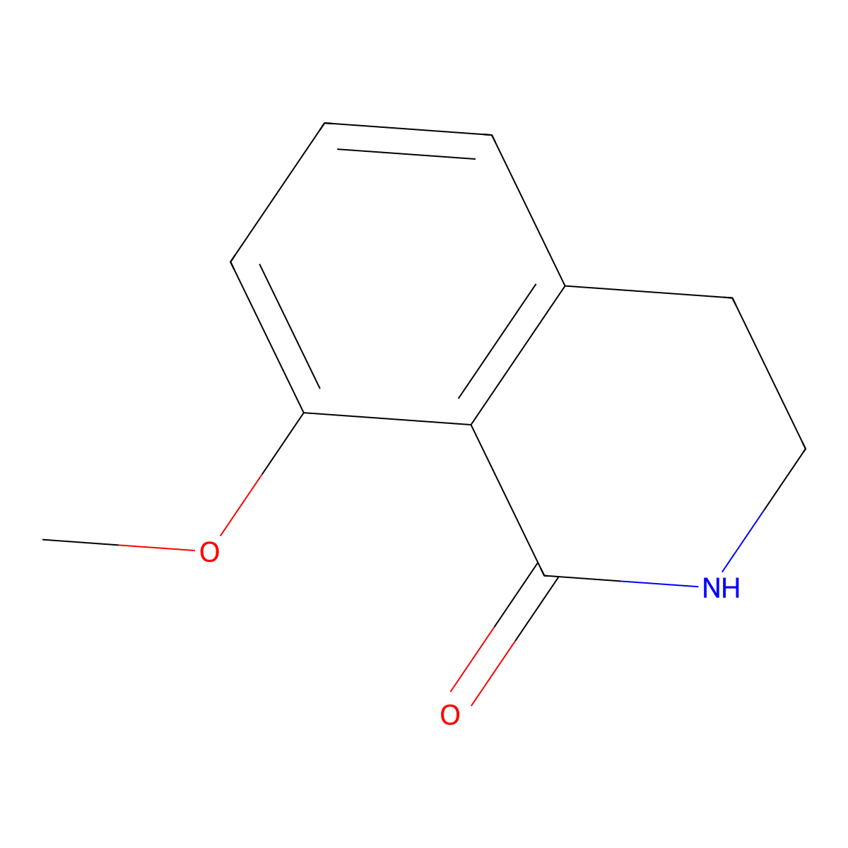 8-methoxy-3,4-dihydroisoquinolin-1(2H)-one molecular structure, CAS 74904-29-3