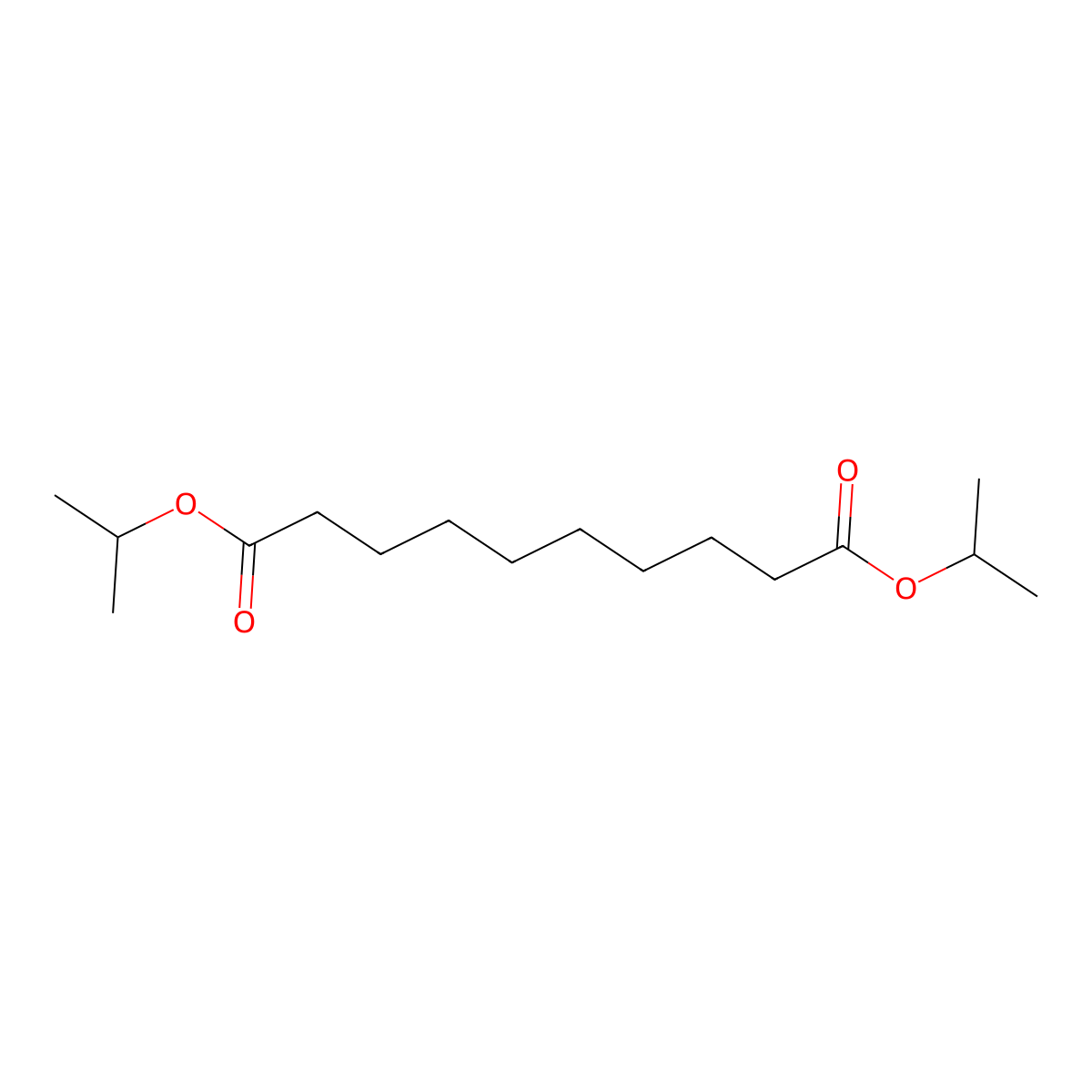 Diisopropyl Sebacate molecular structure, CAS 7491-02-3