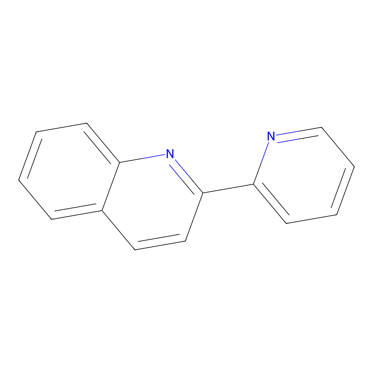 2-(2-Pyridinyl)quinoline molecular structure, CAS 7491-86-3