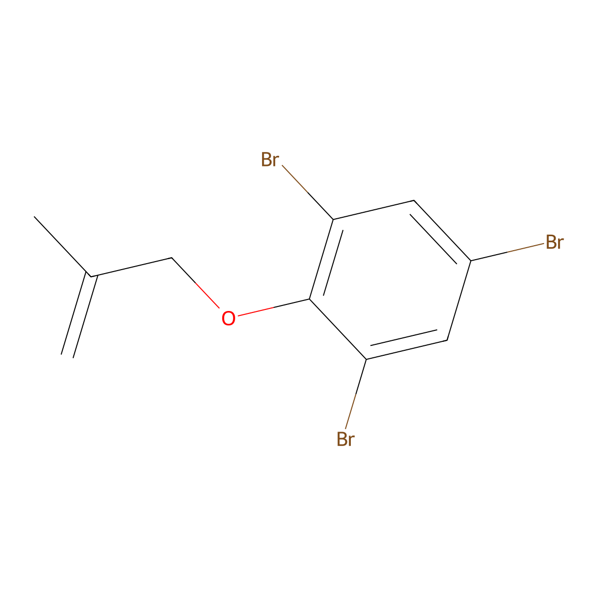 1,3,5-Tribromo-2-[(2-methylallyl)oxy]benzene molecular structure, CAS 74912-73-5