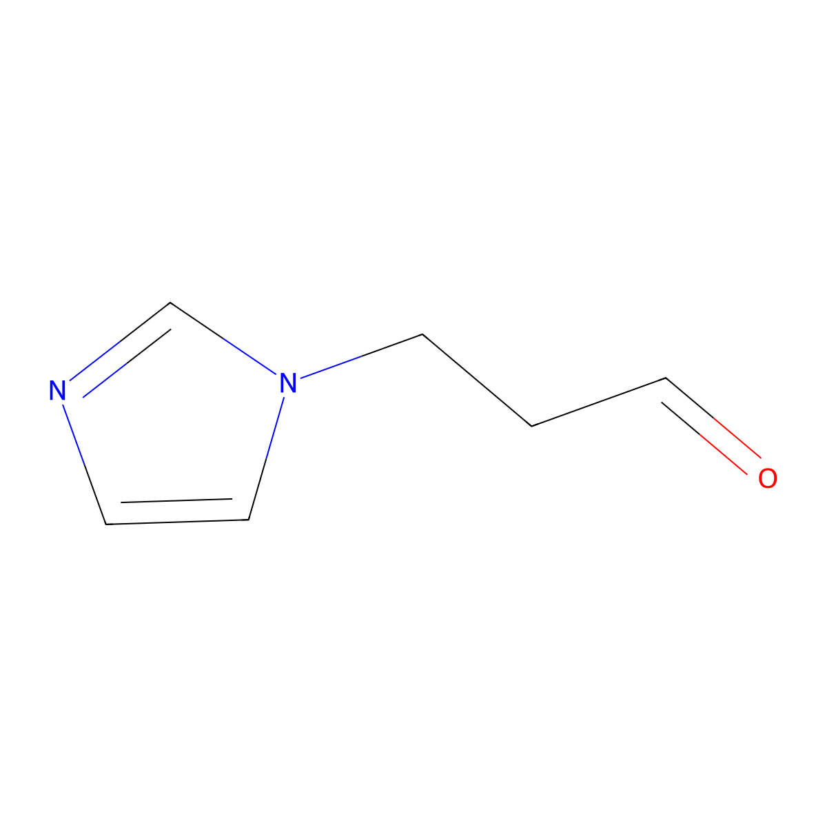 1H-Imidazole-1-propanal molecular structure, CAS 74917-06-9