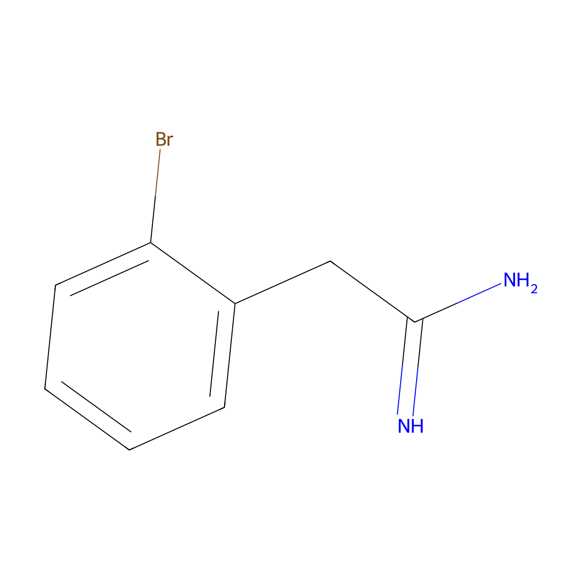 2-(2-Bromophenyl)acetamidine molecular structure, CAS 749174-28-5