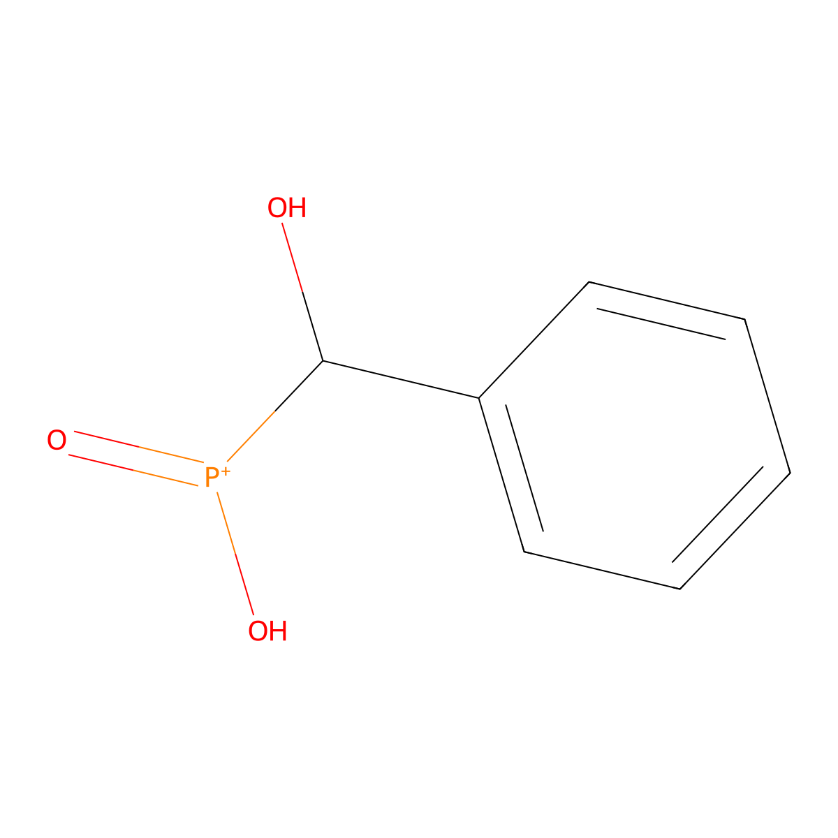 Hydroxybenzylphosphinic acid molecular structure, CAS 7492-18-4