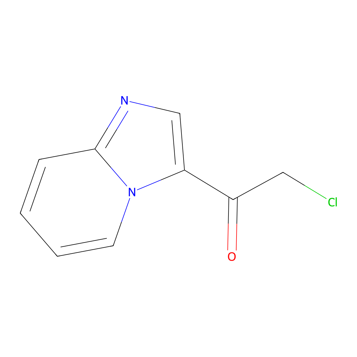 2-Chloro-1-{imidazo[1,2-a]pyridin-3-yl}ethan-1-one molecular structure, CAS 749204-15-7